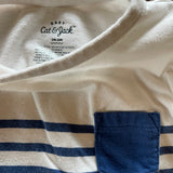 White Stripe with Pocket Romper | 3-6 mo | Cat & Jack