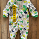 Puzzle Button Up Pajama | 3-6 mo | Pekkle