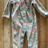 Floral Button Up Pajama | 9-12 mo | Carter's