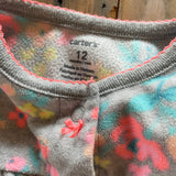 Floral Button Up Pajama | 9-12 mo | Carter's