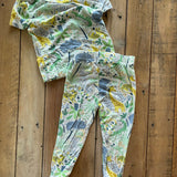 Green Safari Pajama Set | 9-12 mo | Mickmack
