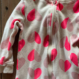 Neon Hearts Zip Up Pajama | Dip