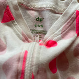 Neon Hearts Zip Up Pajama | Dip