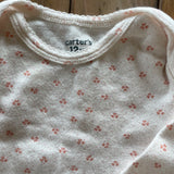 White Little Flower Onesie | 9-12 mo | Carter's