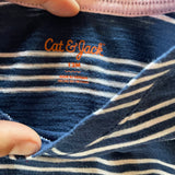 Stripe Blue & White Dress | 9-12 mo | Cat & Jack