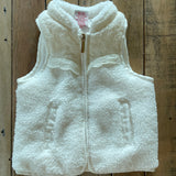 White Fleece Vest | 9-12 mo