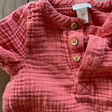 Pink Muslin Romper | Cat & Jack