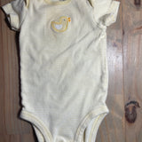 Yellow Stripe Duck Onesie | 0-3 mo | Carter's