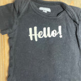 Hello Onesie | 0-3 mo | Garanimals
