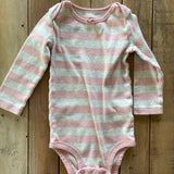 Pink Striped Long Sleeve Onesie | Carter's