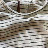 Striped Flutter Shoulder Long Sleeve | Jessica Simpson