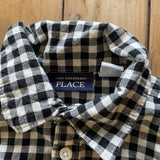 Checkered Button Up Onesie | 12-18 mo | Children's Place