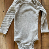 Grey Ribbed Onesie | 12-18 mo | Carter's