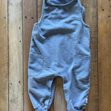 Beige Blue Millenial Romper | 12-18 mo | Burt's Bees
