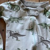 Dinosaur Zip Up Pajama | 12-18 mo | Burt's Bees