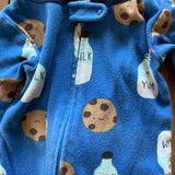 Milk & Cookies Zip Up Pajama | 12-18 mo | Carter's