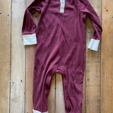 Maroon Ribbed Romper | 12-18 mo | Cat & Jack