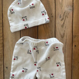 I Love Mom Footie Pants with Hat | 3-6 mo | Sterling Baby