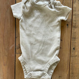 Light Brown Striped Short Sleeve Onesie | Carter's