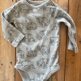 Ribbed Elephant Onesie | 3-6 mo | Carter's