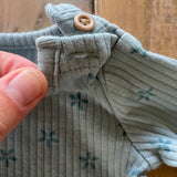 Blue Ribbed Button Detail Onesie | Carter's