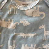 Blue Safari Animals Onesie | 3-6 mo | Carter's