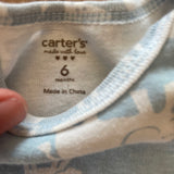 Blue Safari Animals Onesie | 3-6 mo | Carter's