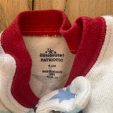 Star Print Zip Up Pajama | 6-9 mo | Celebrate Patriotic