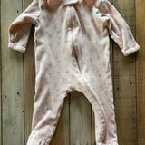 Flower Zip Up Pajama | 3-6 mo | Nordstrom