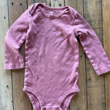 Pink Pointelle Long Sleeve Onesie | Carter's