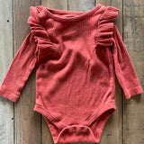 Ribbed Ruffle Onesie | 3-6 mo | Cat & Jack