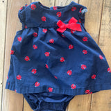 Blue Lady Bug Dress | 3-6 mo | Carter's