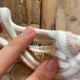 Organic Stripe Bear Romper | 3-6 mo | Rabbit + Bear