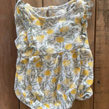 Lemon Ruffled Romper | 3-6 mo | Wonder Nation