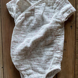 White Wrap Around Romper | 3-6 mo |  Aden & Anis