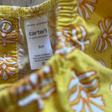 Yellow Floral Romper | 3-6 mo | Carter's