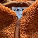 Sherpa Fleece Brown Vest | 3-6 mo | Old Navy