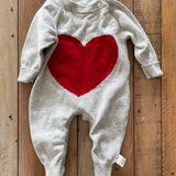 Knit Heart Romper