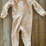 Pink Daisy Zip Up Pajama | 3-6 mo | Gerber