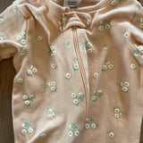 Pink Daisy Zip Up Pajama | 3-6 mo | Gerber