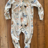 Puppy Hero Zip Up Pajama | 3-6 mo