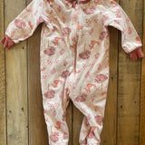 Pink Fox Zip Up Pajama | 3-6 mo | Gerber