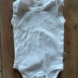 Organic Plain White Onesie | 0-3 mo | Honest Baby