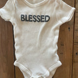Blessed Onesie | 3-6 mo | Chick Pea