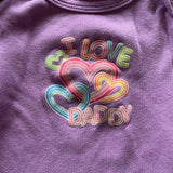 I Love You Daddy Long Sleeve Onesie | Unbranded