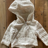 White Boho Zip Up | 0-3 mo | Cat & Jack