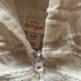 White Boho Zip Up | 0-3 mo | Cat & Jack