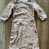 Pink Mushroom Sleep Gown | 0-3 mo | Milk Barn