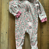 Pink Cheetah Zip Up Pajama | Kidgets
