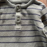 Green Stripe Romper | 3-6 mo | Carter's